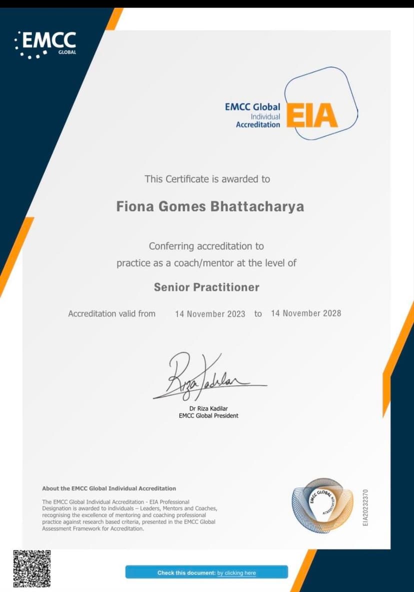 EMCC Senior Practitioner (SP)